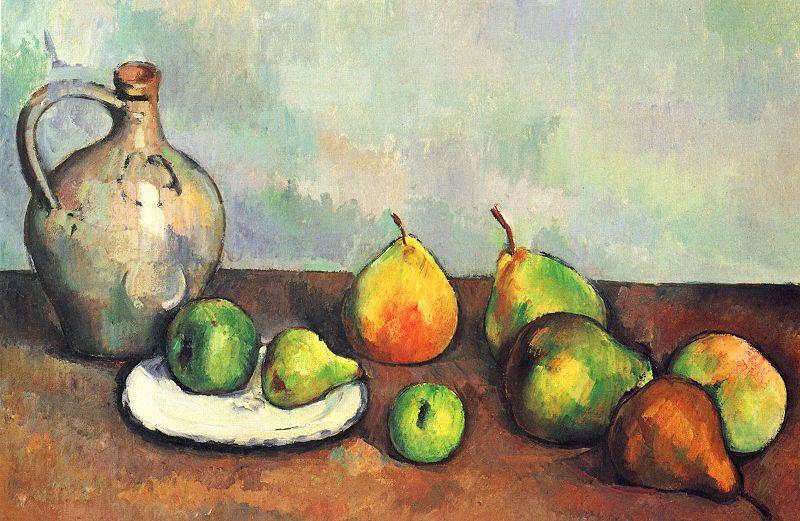 Paul Cezanne Stilleben, Krug und Fruchte oil painting image